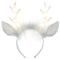 AMSCAN CA Christmas White Light-Up Antlers Headband, 1 Count