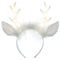 AMSCAN CA Christmas White Light-Up Antlers Headband, 1 Count