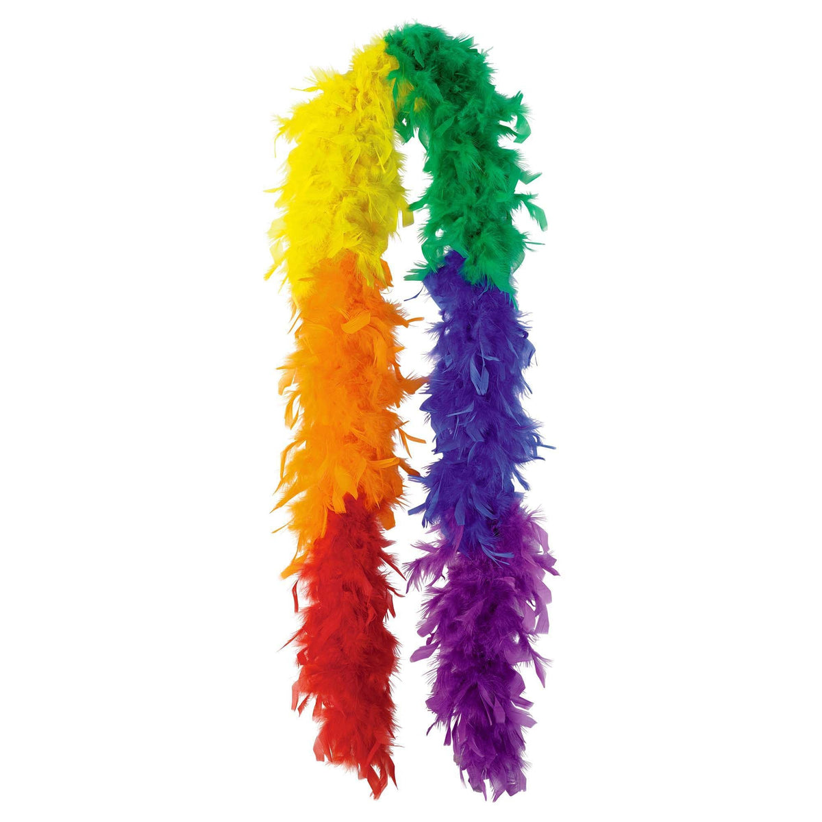 AMSCAN CA Costume Accessories Rainbow Feather Boa, 72 Inches, 1 Count 013051386382