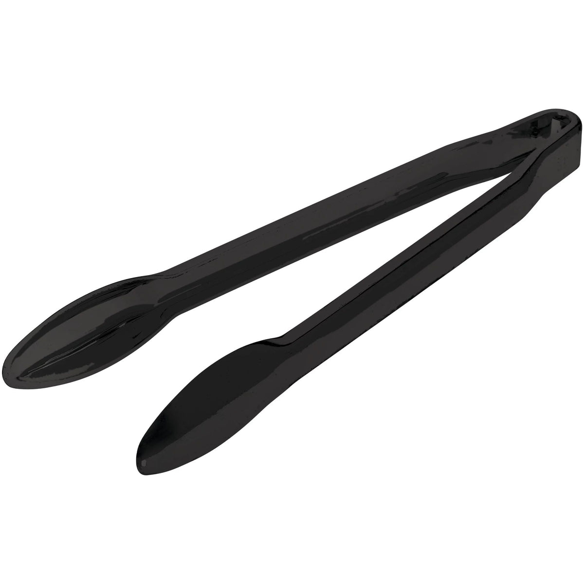AMSCAN CA Disposable-Plasticware Black PET Plastic Tongs, 1 Count