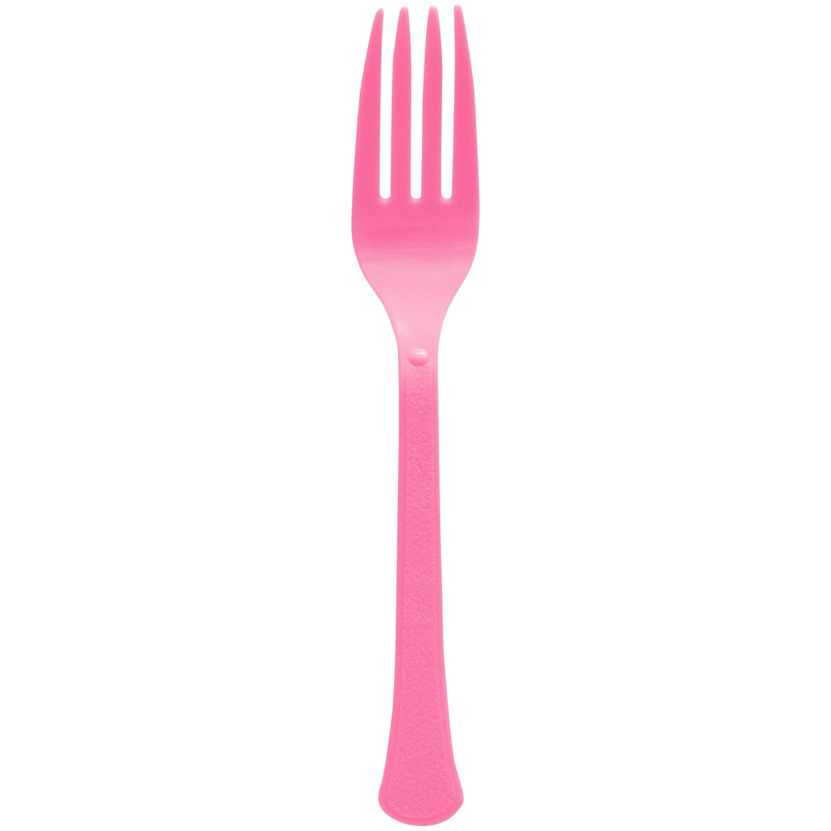 AMSCAN CA Disposable-Plasticware Bright Pink Plastic Forks, 20 Count 192937434390