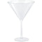 AMSCAN CA Disposable-Plasticware Clear Jumbo Martini Plastic Glasses, 25 Oz, 4 Count