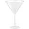 AMSCAN CA Disposable-Plasticware Clear Jumbo Martini Plastic Glasses, 25 Oz, 4 Count