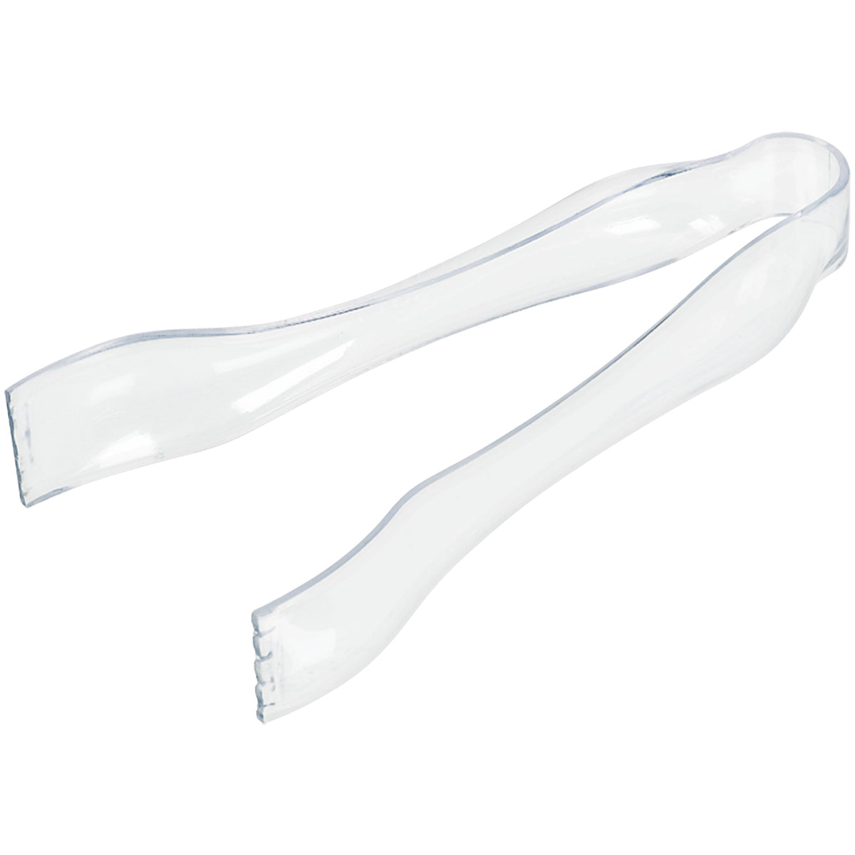AMSCAN CA Disposable-Plasticware Clear PET Plastic Mini Tongs, 1 Count