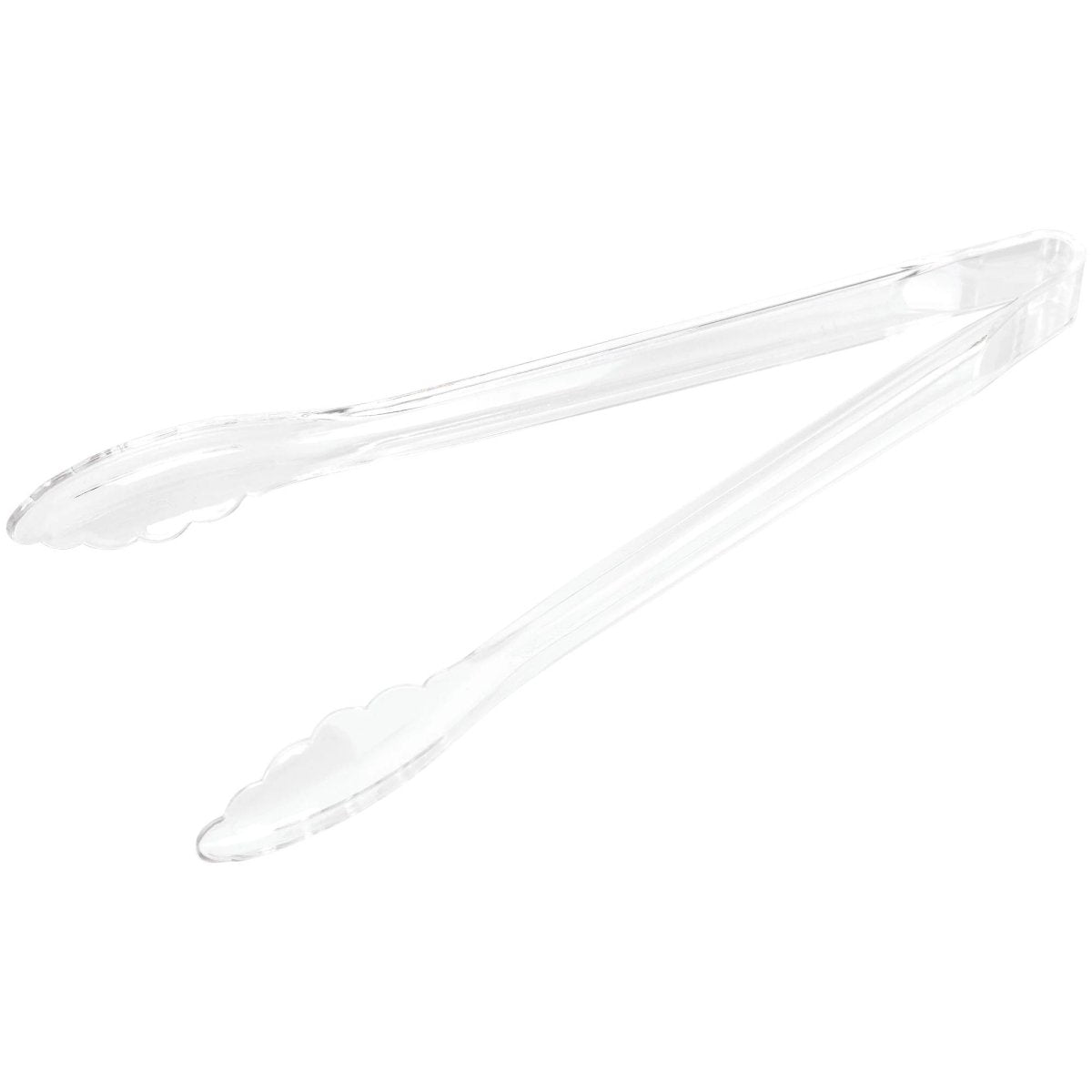 AMSCAN CA Disposable-Plasticware Clear PET Plastic Tongs, 1 Count 192937438626