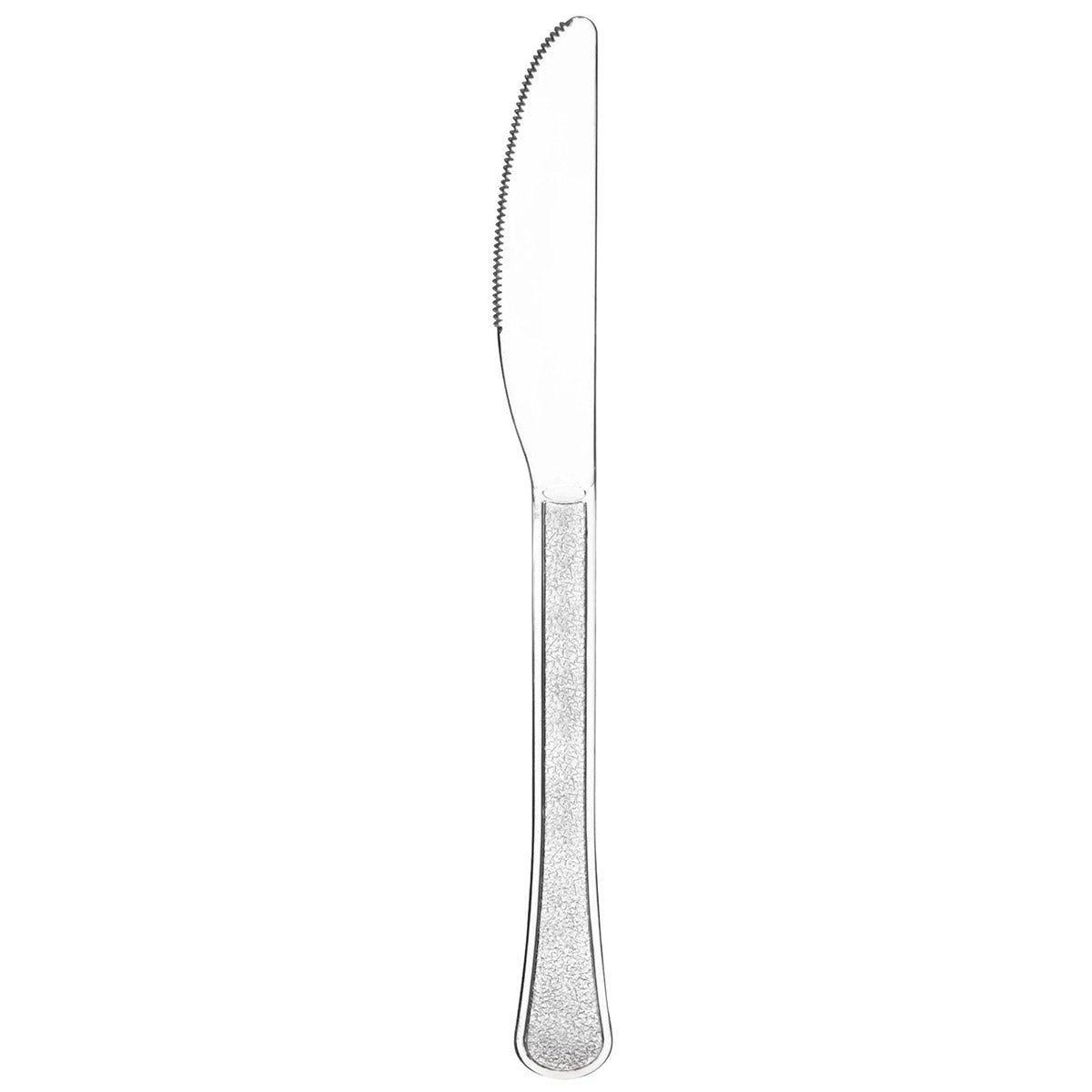 AMSCAN CA Disposable-Plasticware Clear Plastic Knives, 20 Count 192937250426