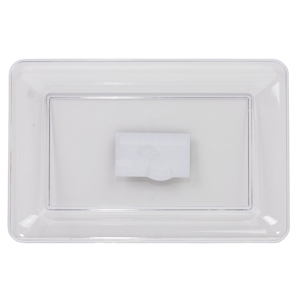 AMSCAN CA Disposable-Plasticware Clear Rectangle Serving Tray 14 inches