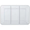 AMSCAN CA Disposable-Plasticware Compartment Tray, Clear, 9.5 x 14 Inches, 1 Count