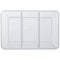 AMSCAN CA Disposable-Plasticware Compartment Tray, Clear, 9.5 x 14 Inches, 1 Count