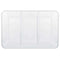 AMSCAN CA Disposable-Plasticware Compartment Tray, White, 9.5 x 14 Inches, 1 Count