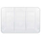 AMSCAN CA Disposable-Plasticware Compartment Tray, White, 9.5 x 14 Inches, 1 Count