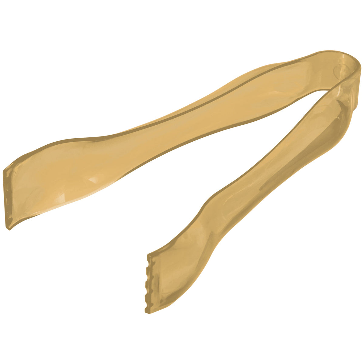 AMSCAN CA Disposable-Plasticware Gold PET Plastic Mini Tongs, 1 Count