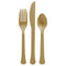 AMSCAN CA Disposable-Plasticware Gold Plastic Assorted Cutlery, 80 Count