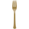 AMSCAN CA Disposable-Plasticware Gold Plastic Forks, 20 Count 192937434451