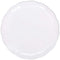 AMSCAN CA Disposable-Plasticware Large Round Scalloped Tray, White, 12 Inches, 1 Count