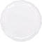 AMSCAN CA Disposable-Plasticware Large Round Scalloped Tray, White, 12 Inches, 1 Count