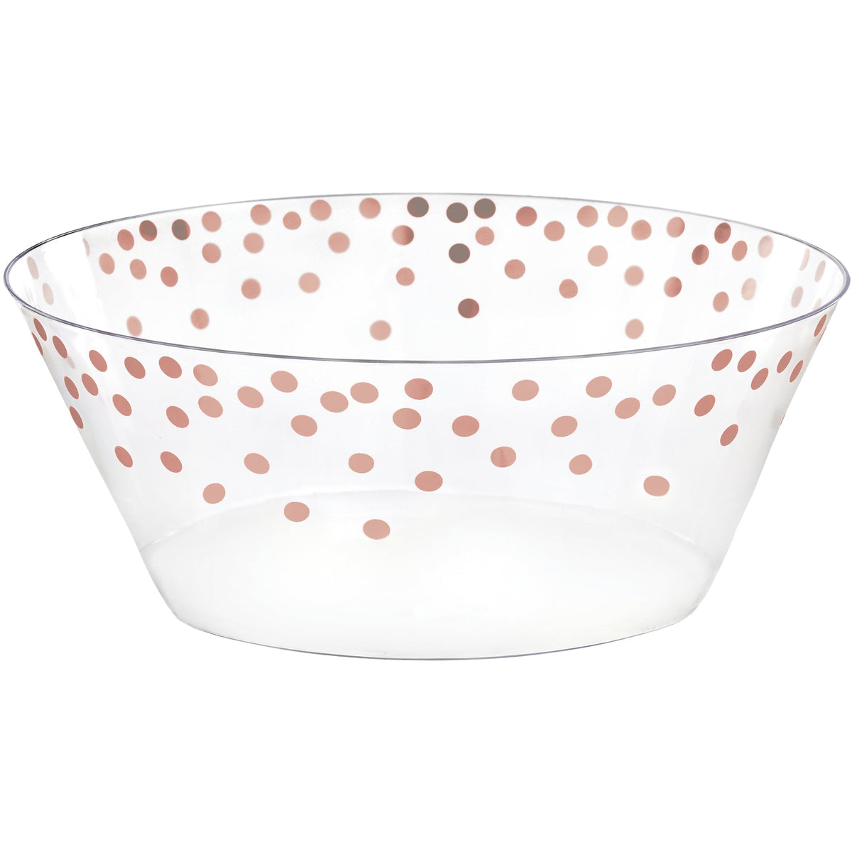 AMSCAN CA Disposable-Plasticware Rose Gold PET Plastic Small Serving Bowl, 1 Count