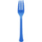 AMSCAN CA Disposable-Plasticware Royal Blue Plastic Forks, 20 Count 192937434406