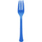 AMSCAN CA Disposable-Plasticware Royal Blue Plastic Forks, 20 Count 192937434406