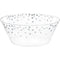 AMSCAN CA Disposable-Plasticware Silver PET Plastic Small Serving Bowl, 1 Count