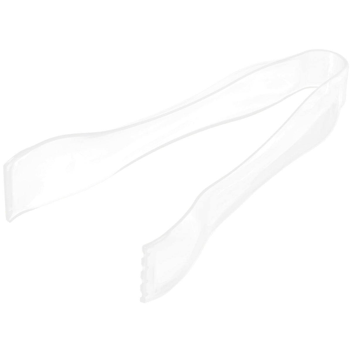 AMSCAN CA Disposable-Plasticware White PET Plastic Mini Tongs, 1 Count