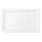 AMSCAN CA Disposable-Plasticware White Recyclable Plastic Tray, 11 x 18 Inches, 1 Count 192937438008