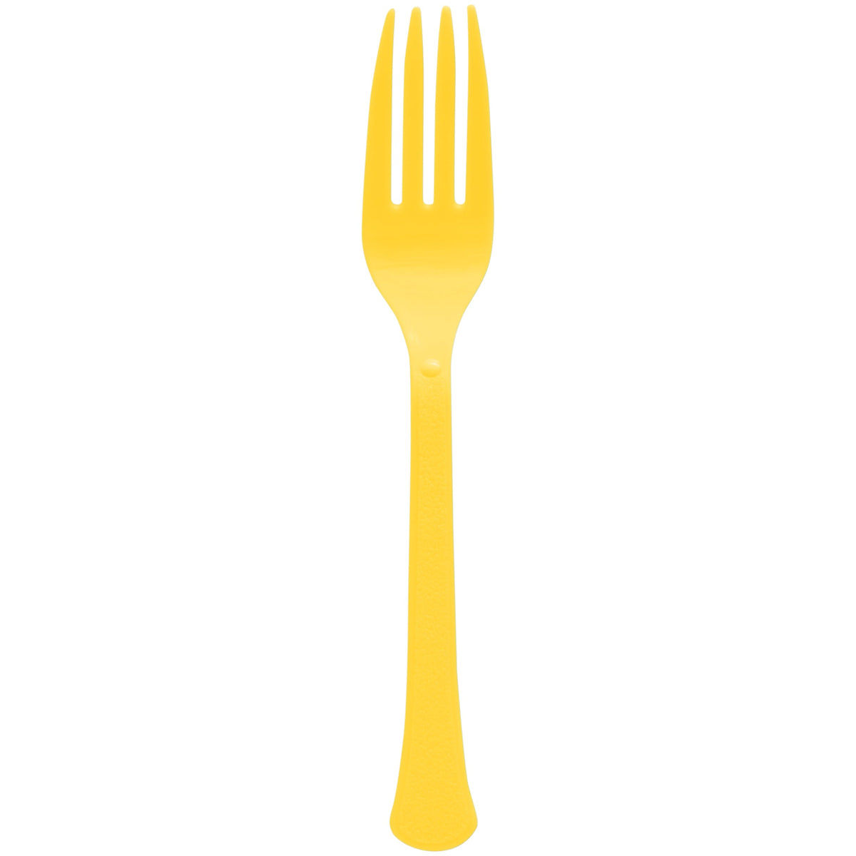 AMSCAN CA Disposable-Plasticware Yellow Sunshine Plastic Forks, 20 Count 192937434376
