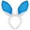 AMSCAN CA Easter Easter Blue Bunny Ears Headband, 1 Count 192937464885