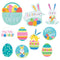 AMSCAN CA Easter Easter Mini Glitter Cutouts - 10 Per Package 192937304556