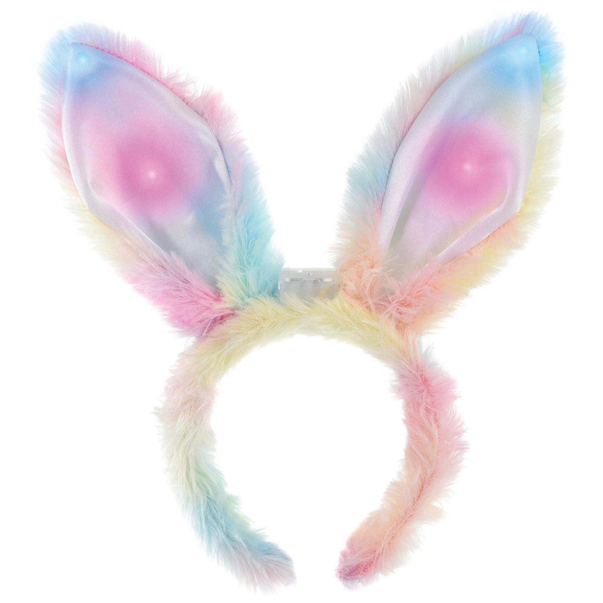AMSCAN CA Easter Easter Pastel Bunny Light-Up Ears Headband, 1 Count 192937481813