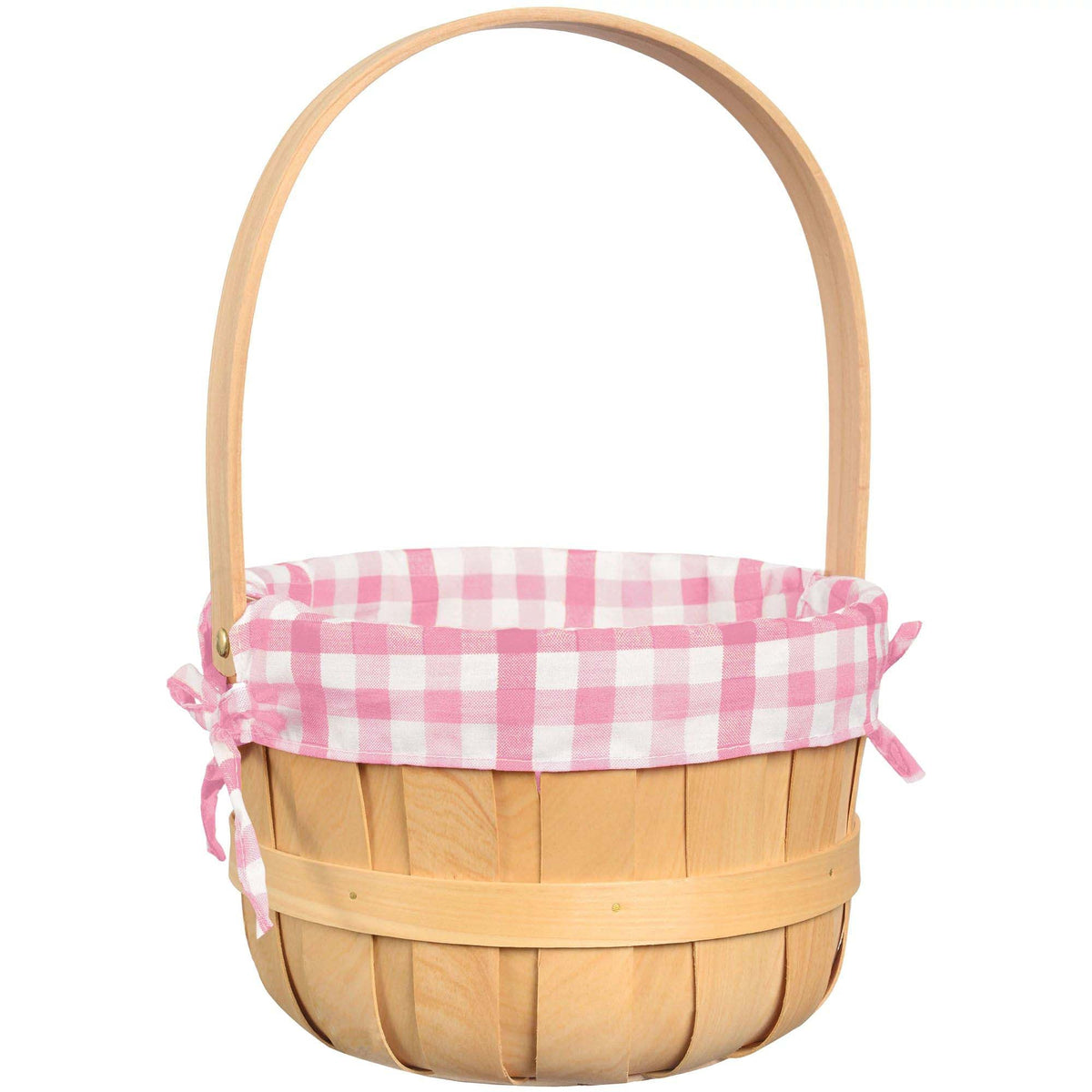 AMSCAN CA Easter Wood Chip Basket, Pink