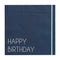AMSCAN CA General Birthday Happy Birthday Large Lunch Napkins, Blue, 16 Count 5056567029249