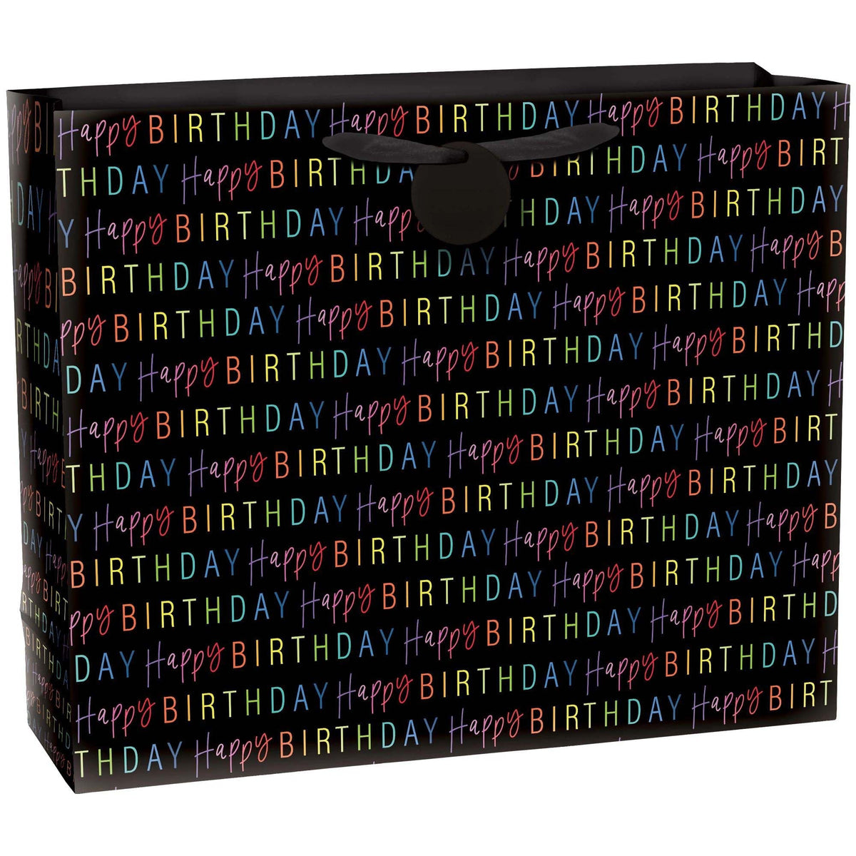 AMSCAN CA Gift Wrap & Bags Rainbow Happy Birthday Large Gift Bag, 13 x 10.5 x 5 Inches, 1 Count