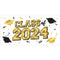 AMSCAN CA Graduation 2024 Graduation Banner, 33 X 65 Inches, 1 Count