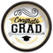 AMSCAN CA Graduation Achievement's Key Large Round Lunch Paper Plates, 9 Inches, 50 Count 192937227374