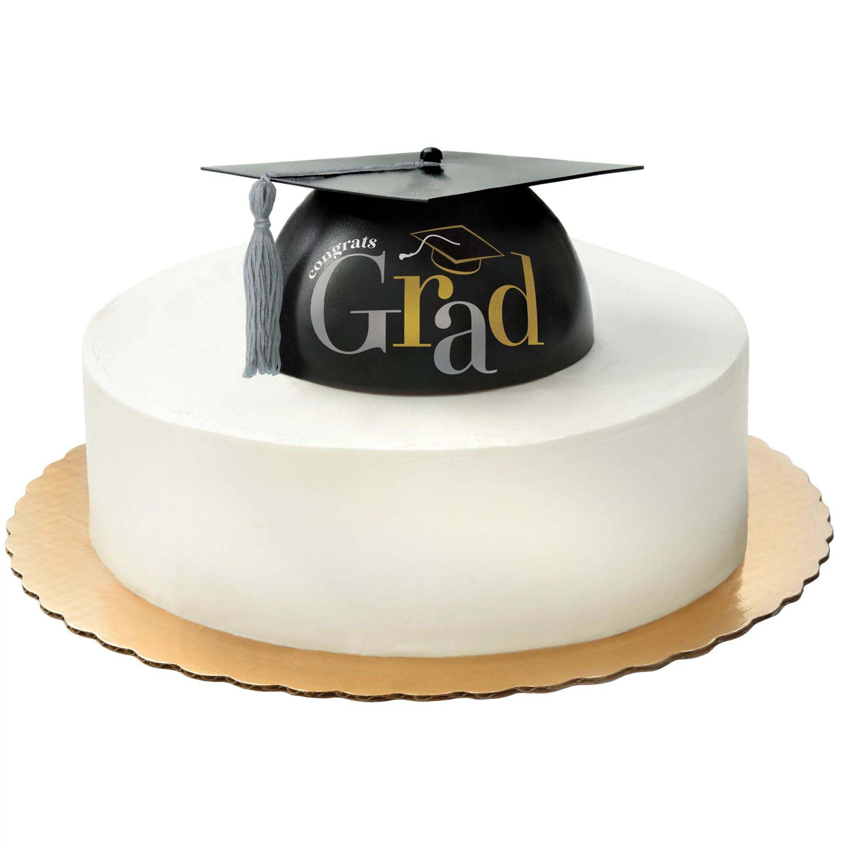 AMSCAN CA Graduation Class Dismissed Graduation Cap Cake Topper, 1 Count