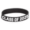 AMSCAN CA Graduation Class of 2025 Grad Rubber Bracelet, 1 Count 192937493007