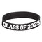 AMSCAN CA Graduation Class of 2025 Grad Rubber Bracelet, 1 Count 192937493007