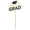 AMSCAN CA Graduation Congrats Grad Graduation Cupcake Picks, 6 Count