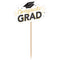 AMSCAN CA Graduation Congrats Grad Graduation Cupcake Picks, 6 Count