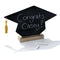 AMSCAN CA Graduation Customizable Acrylic Graduation Cap Sign, 1 Count