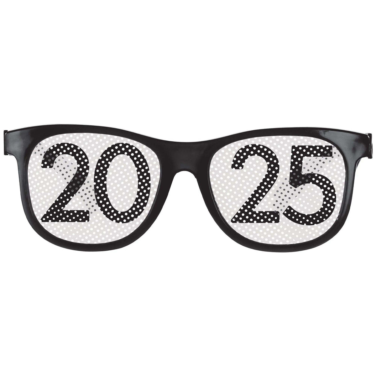 AMSCAN CA Graduation GRAD 2025 Black Glasses, 1 Count 192937528822
