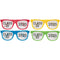 AMSCAN CA Graduation GRAD 2025 Glasses, Multicolor, 10 Count 192937508657