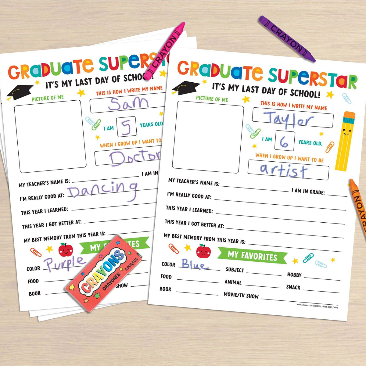 AMSCAN CA Graduation Graduation Fun Activity Sheets, 24 Count