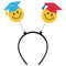 AMSCAN CA Graduation Graduation Fun Happy Face Head Bopper, 1 Count 192937373835
