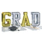 AMSCAN CA Graduation Oversized G-R-A-D Foil Centerpiece, 1 Count