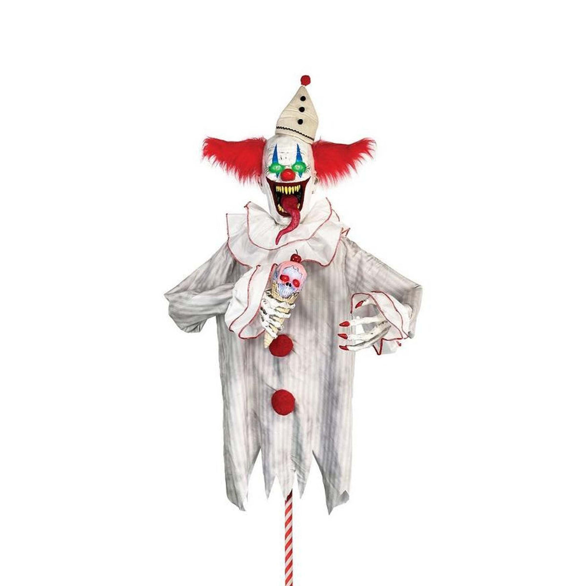 AMSCAN CA Halloween Animatronic Ice Scream Clown, 90 Inches, 1 Count