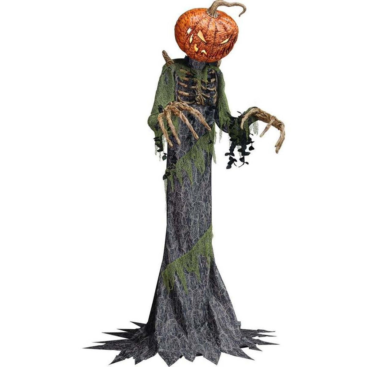 AMSCAN CA Halloween Animatronic Towering Pumpkin Creep, 144 Inches, 1 Count