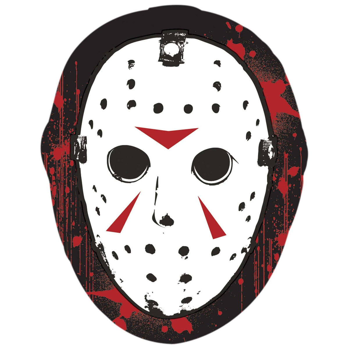 AMSCAN CA Halloween Friday the 13th Sticker, 1 Count