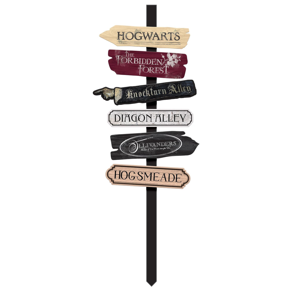 AMSCAN CA Halloween Harry Potter Directional Yard Stake, 47 Inches, 1 Count